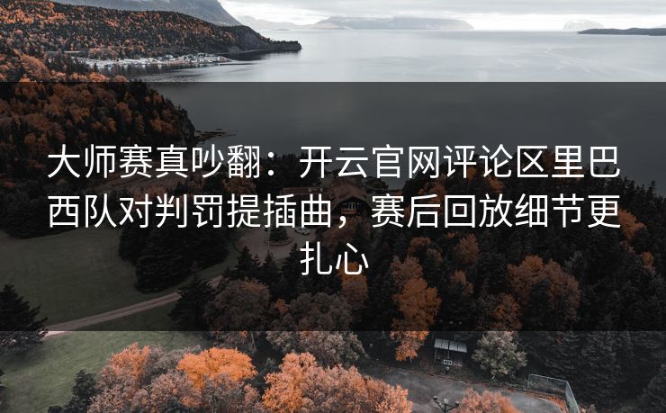 大师赛真吵翻：开云官网评论区里巴西队对判罚提插曲，赛后回放细节更扎心